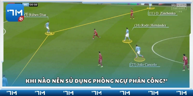 Thời điểm nên sử dụng phòng ngự phản công