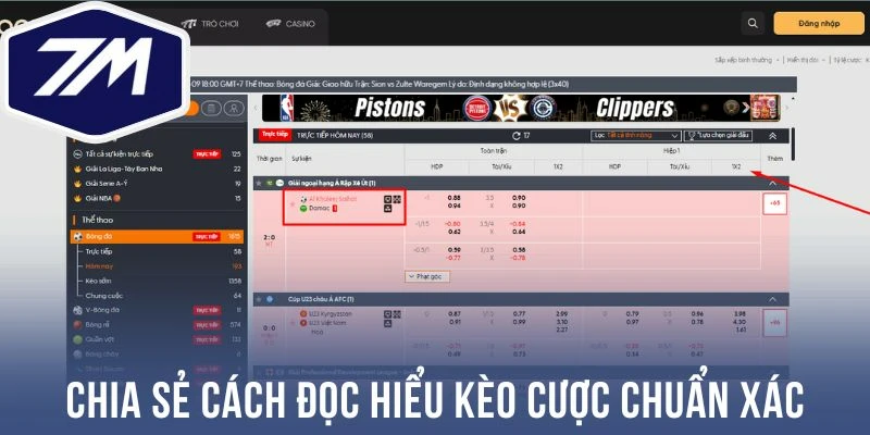 Chia sẻ cách đọc hiểu kèo cược chuẩn xác