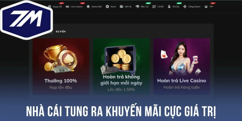 Nhà cái tung ra khuyến mãi cực giá trị