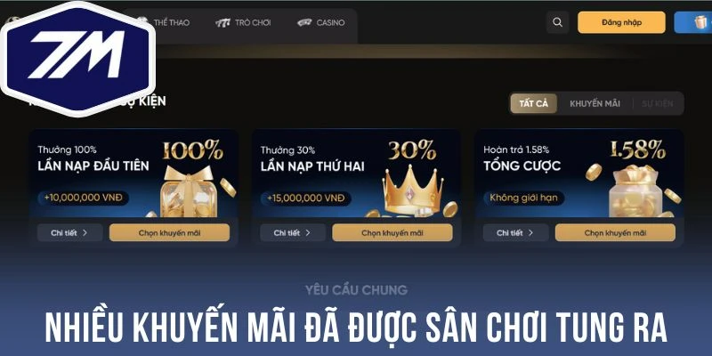 Nhiều khuyến mãi đã được sân chơi tung ra
