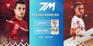Tỷ lệ kèo Sevilla vs Vallecano hôm nay ngày 09/03/2026 - La Liga
